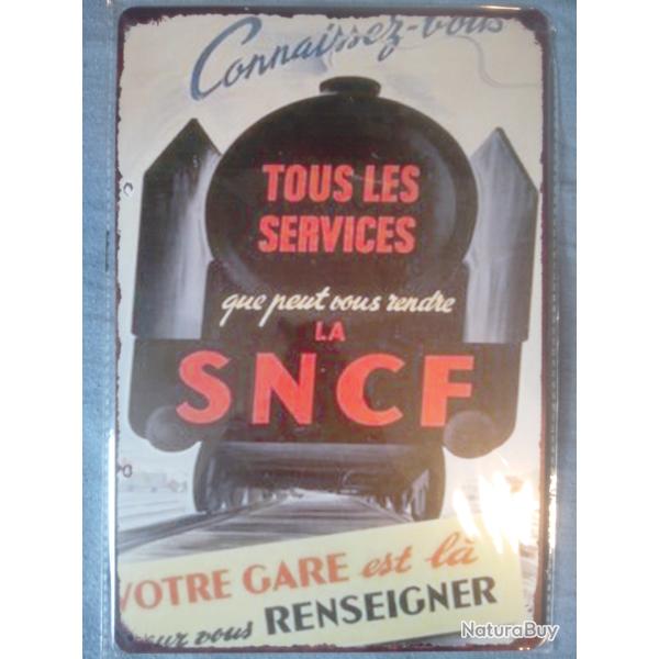 plaque publicitaire sncf