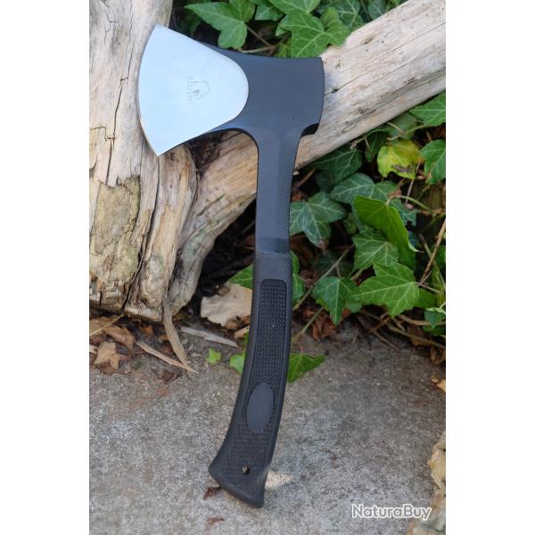 Hache Hachette Campsite Axe Lame Acier Carbone 1055 Manche Black Abs Camping Survie outlast alaska