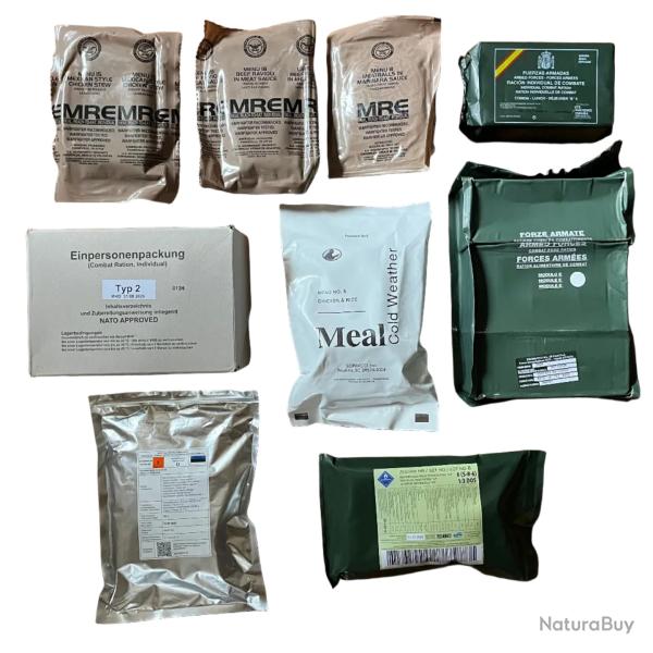 Lot rations militaires - Pack Prenium