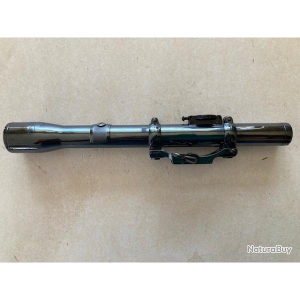 Lunette Allemande AJACK 2,5 x 52 tout acier avec montage AHAH en acier d�rivable pour rail de 11 mm
