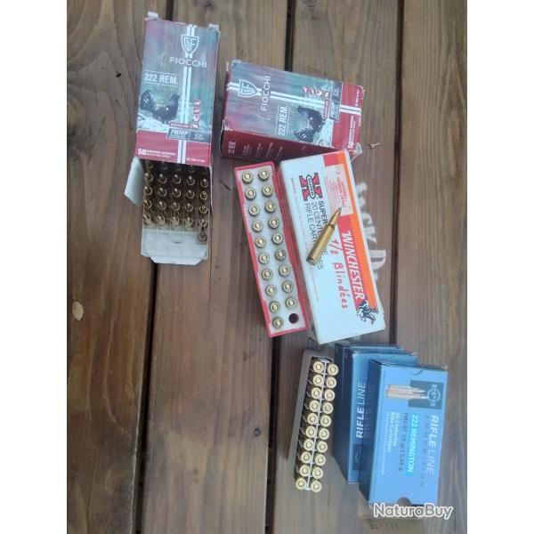 Lot munitions 222 remington