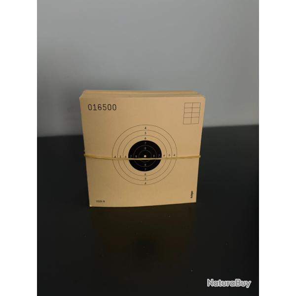 lot de 100 cibles carabine 10m UFOLEP