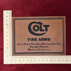 Etiquette en cuir pour coffret Colt #1