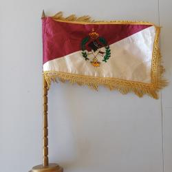 RARE drapeau de table ou bureau - Unit&eacute; de Cavalerie de la Garde Royale du MAROC