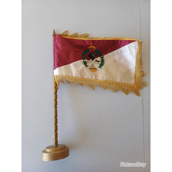 RARE drapeau de table ou bureau - Unit� de Cavalerie de la Garde Royale du MAROC