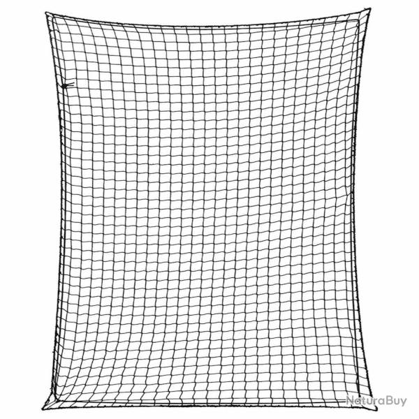 Filet pour remorque avec corde �lastique noir 3x2,5 m PP