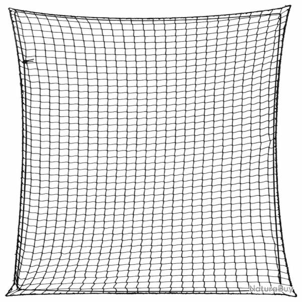Filet pour remorque avec corde �lastique noir 3x3 m PP