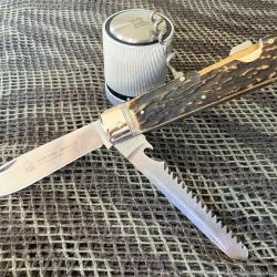 EXCEPTIONNEL COUTEAU NEUF PLIANT PUMA JAGDMESSER 210943 ANN&Eacute;E 1996