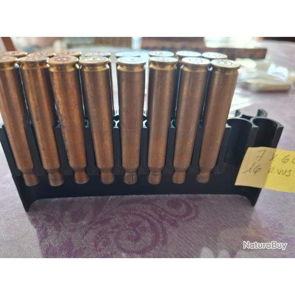 1 LOT de  16 DOUILLES 7 x 64  RWS ( pour rechargement )