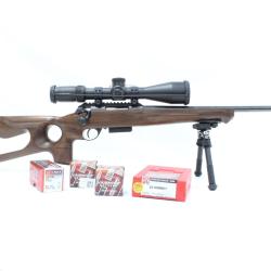 OCCASION carabine Anschutz + lunette + munitions et mat&eacute;riel de rechargement cal: 22 Hornet