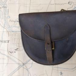 Poche &agrave; fer (sacoche) Artillerie mont&eacute;e Anglaise WW1