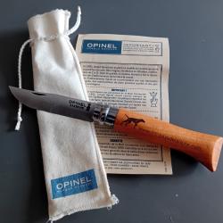 Opinel N&deg;06 neuf - acier carbone - marqu&eacute; &laquo; F&eacute;d&eacute;ration R&eacute;gionnale  Pays de La Loire &raquo;