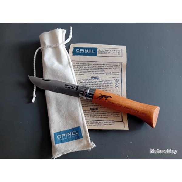 Opinel N�06 neuf - acier carbone - marqu� � F�d�ration R�gionnale  Pays de La Loire �