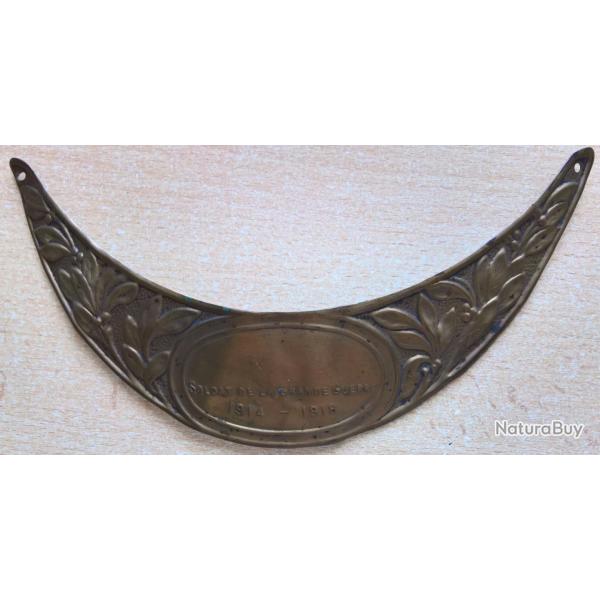 Plaque comm�morative casque Adrian WW1