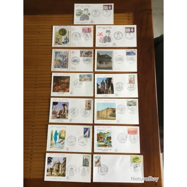 Lot enveloppes Premier Jour de 1971