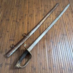 SABRE MOD&Eacute;LE 1855 D'OFFICIER D'INFANTERIE FRAN&Ccedil;AIS Bon &eacute;tat
