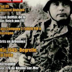 39-45 Magazine 285 ,1945 degrelle la fuite, n&eacute;ville sur mer normandie , armored division, bastogne