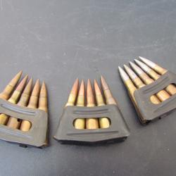 CLIPS DE BERTHIER +5 CARTOUCHES DE 8MM NEUTRALISEES
