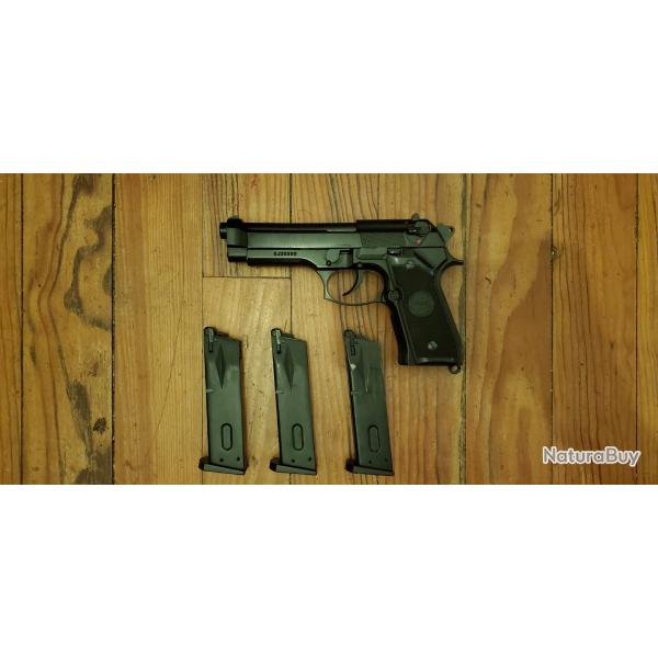 R�plique GBB beretta M9 full m�tal ASG. +2 chargeurs