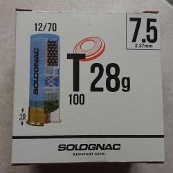 Cartouches SOLOGNAC T100 28g LOT de 225