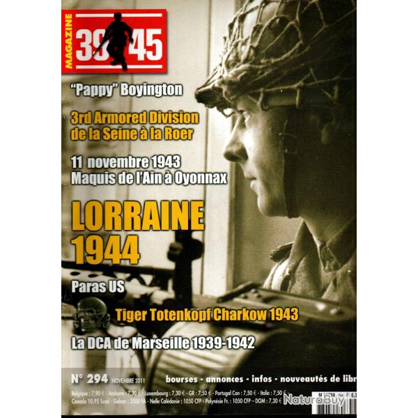 39-45 Magazine 294 dca de marseille 39-42 part 2, char tigre , oyonnax, armored division , boyington