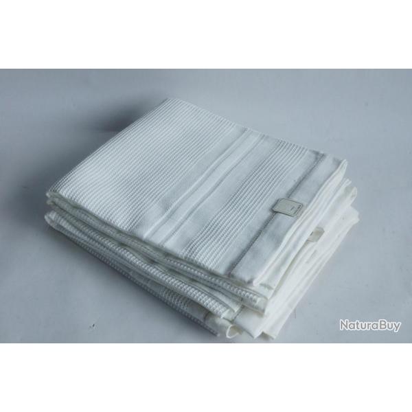 4 Serviettes de toilette Nid d'abeille 59 x 92 cm Linge ancien