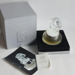 LALIQUE Flacon cristal Athl&egrave;tes Les Lutteurs &eacute;dition limit&eacute;e