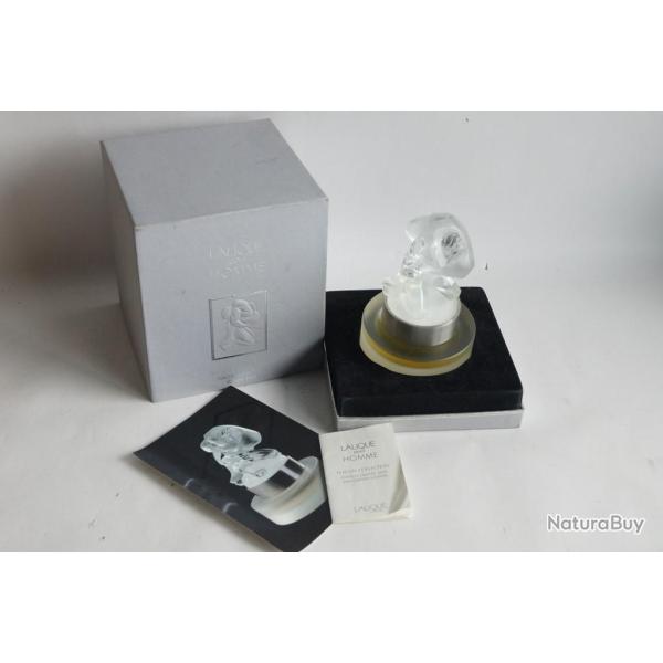 LALIQUE Flacon cristal Athl�tes Les Lutteurs �dition limit�e
