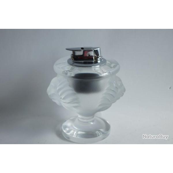 LALIQUE Porte briquet cristal Lion