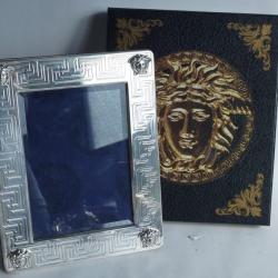 VERSACE Cadre porte-photo argent massif M&eacute;dusa