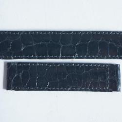 Must de CARTIER Bracelet montre croco noir 14 mm
