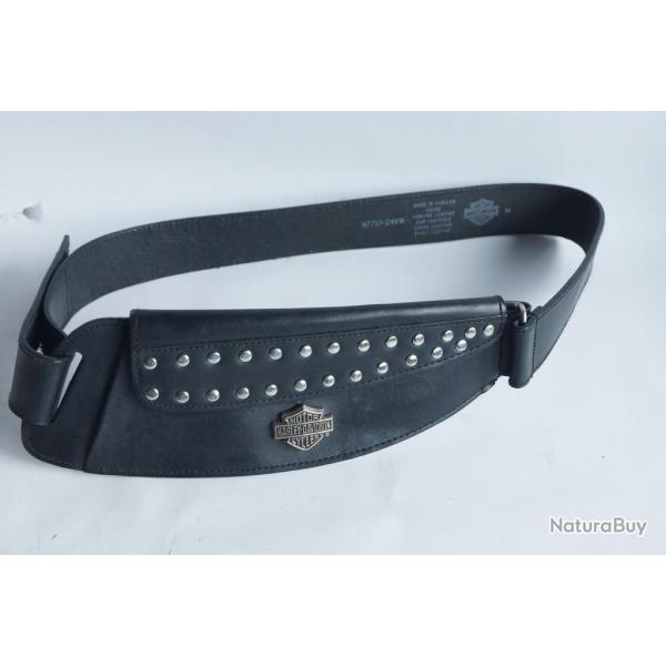 HARLEY-DAVIDSON Sacoche Ceinture cuir 105 cm