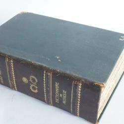 Livre Dictionnaire de musique Hugo Riemann 1931