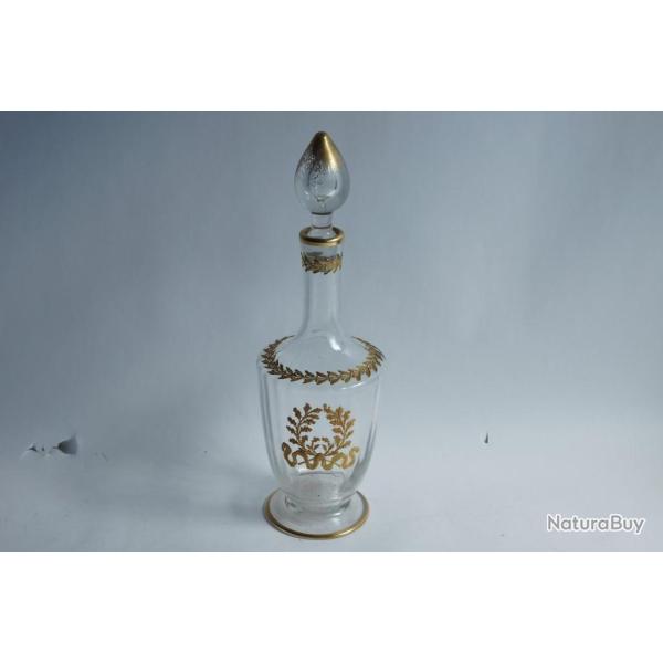 SAINT LOUIS Carafe � liqueur cristal �maill� or