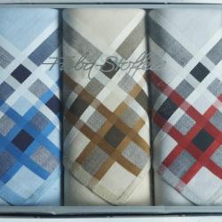 3 Mouchoirs coton Fisba Stoffels Suisse