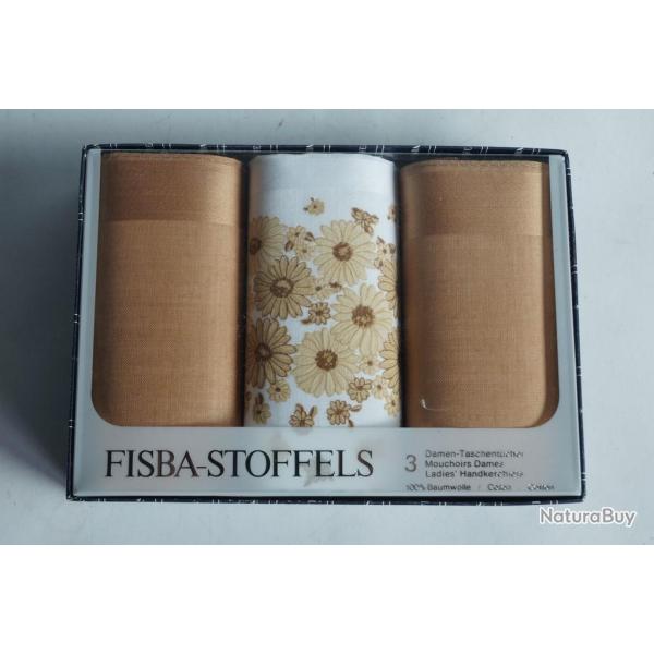 3 Mouchoirs coton Dames Fisba Stoffels Suisse