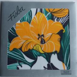 Mouchoir coton Fleurs Fisba Stoffels Suisse