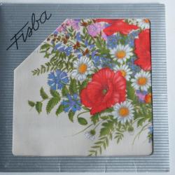 Mouchoir coton Fleurs Fisba Stoffels Suisse