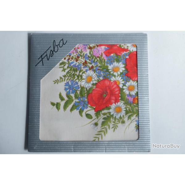Mouchoir coton Fleurs Fisba Stoffels Suisse