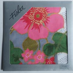 Mouchoir coton Fleurs Fisba Stoffels Suisse
