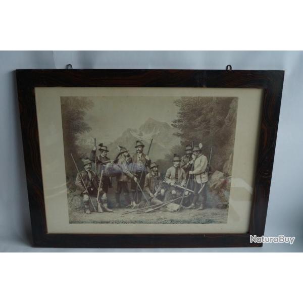Photographie originale Chasse au chamois Alpes Baldi & W�rthle Salzourg