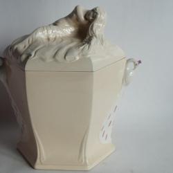 Bonbonni&egrave;re barbotine Femme Paons Francesco Guarino
