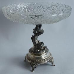 Coupe &agrave; fruits cristal taill&eacute; Dauphin