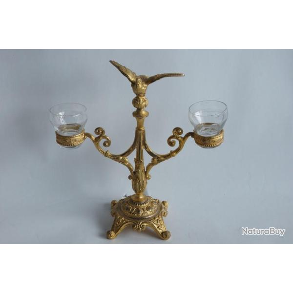 Baguier bronze dor� Oiseau Napol�on III