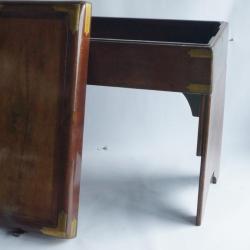 Bidet de voyage acajou et laiton XIXe si&egrave;cle