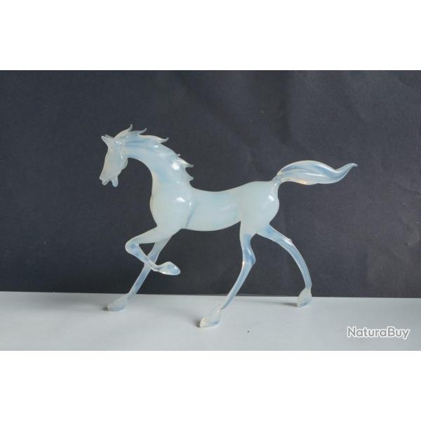 SABINO Cheval verre souffl� opalescent