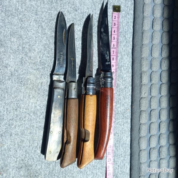 OPINEL  - COUTEAUX PLIANTS   - LOT -