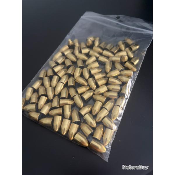 lot de 100 ogives 9mm 124 gr SELLIER BELLOT