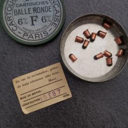 Cartouche 6 mm CARTOUCHERIE FRANCAISE balle ronde