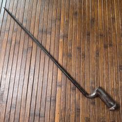 Rare ba&iuml;onnette &agrave; douille ancienne XVIIIe si&egrave;cle  lame quadrangulaire - type primitif SANS MORTAISE